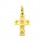 Χρυσός σταυρός Κ9 με ζιργκόν