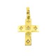 Χρυσός σταυρός Κ9 με ζιργκόν