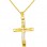 Χρυσός σταυρός Κ9 με αλυσίδα