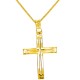 Χρυσός σταυρός Κ9 με αλυσίδα