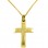 Χρυσός σταυρός Κ14 με αλυσίδα