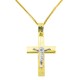 Χρυσός σταυρός Κ14 με αλυσίδα
