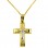 Χρυσός σταυρός Κ14 με αλυσίδα