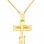 Σταυρός με τον Εσταυρωμένο από μασίφ χρυσό Κ14 με αλυσίδα