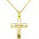 Χρυσός βαπτιστικός σταυρός Κ14 με αλυσίδα