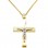 Χρυσός βαπτιστικός σταυρός Κ14 με αλυσίδα