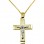 Χρυσός βαπτιστικός σταυρός Κ14 με αλυσίδα
