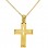 Χρυσός σταυρός Κ14 με αλυσίδα