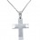 Λευκόχρυσος βαπτιστικός σταυρός Κ14 με αλυσίδα