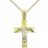 Χρυσός βαπτιστικός σταυρός Κ14 με αλυσίδα
