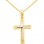 Χρυσός σταυρός Κ14 με αλυσίδα