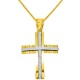 Χρυσός βαπτιστικός σταυρός Κ14 με αλυσίδα