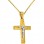 Χρυσός βαπτιστικός σταυρός Κ14 με αλυσίδα