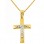 Χρυσός βαπτιστικός σταυρός Κ14 με αλυσίδα