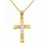 Χρυσός βαπτιστικός σταυρός Κ14 με αλυσίδα
