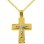 Μασίφ σταυρός με τον Εσταυρωμένο χρυσός Κ14 με αλυσίδα