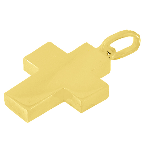 Χρυσός βαπτιστικός σταυρός Κ14 με αλυσίδα