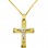 Χρυσός βαπτιστικός σταυρός Κ14 με αλυσίδα