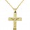 Χρυσός βαπτιστικός σταυρός Κ14 με αλυσίδα
