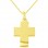 Χρυσός βαπτιστικός σταυρός Κ14 με αλυσίδα