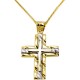 Χρυσός βαπτιστικός σταυρός Κ14 με αλυσίδα