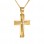 Χρυσός βαπτιστικός σταυρός Κ14 με αλυσίδα