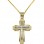 Χρυσός βαπτιστικός σταυρός Κ14 με αλυσίδα