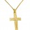 Χρυσός σταυρός βάπτισης αρραβώνα Κ14 με αλυσίδα