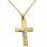 Χρυσός σταυρός βάπτισης αρραβώνα Κ14 με αλυσίδα