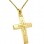 Χρυσός σταυρός βάπτισης αρραβώνα Κ14 με αλυσίδα