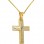Χρυσός σταυρός βάπτισης-αρραβώνα Κ14 με αλυσίδα
