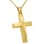 Χρυσός σταυρός βάπτισης αρραβώνα Κ14 με αλυσίδα