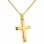 Χρυσός ανδρικός βαπτιστικός σταυρός Κ14 με αλυσίδα