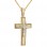 Χρυσός ανδρικός βαπτιστικός σταυρός Κ14 με αλυσίδα
