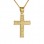 Χρυσός μασίφ σταυρός βάπτισης αρραβώνα Κ14 με αλυσίδα