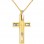 Χρυσός ανδρικός βαπτιστικός σταυρός Κ14 με αλυσίδα