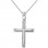 Λευκόχρυσος βαπτιστικός σταυρός Κ9 με αλυσίδα