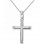Λευκόχρυσος βαπτιστικός σταυρός Κ14 με αλυσίδα