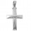 Λευκόχρυσος μασίφ ανδρικός βαπτιστικός σταυρός Κ14