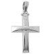 Λευκόχρυσος μασίφ ανδρικός βαπτιστικός σταυρός Κ14