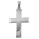 Λευκόχρυσος βαπτιστικός σταυρός Κ14 