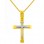 Χρυσός βαπτιστικός σταυρός Κ14 με αλυσίδα