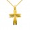 Χρυσός βαπτιστικός σταυρός Κ14 με αλυσίδα