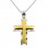Χρυσός βαπτιστικός σταυρός Κ14 με αλυσίδα