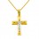 Χρυσός βαπτιστικός σταυρός Κ14 με αλυσίδα