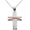 Λευκόχρυσος βαπτιστικός σταυρός Κ14 με αλυσίδα