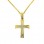 Χρυσός σταυρός Κ14 με αλυσίδα