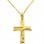 Χρυσός βαπτιστικός σταυρός Κ14 με αλυσίδα