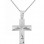 Λευκόχρυσος βαπτιστικός σταυρός Κ14 με αλυσίδα