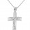 Λευκόχρυσος βαπτιστικός σταυρός Κ14 με αλυσίδα